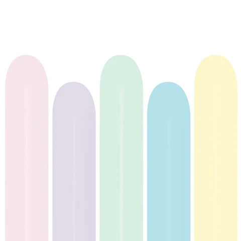 Sempertex 260B Latex Pastel Matte Assortment 50ct